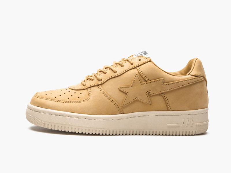 A BATHING APE? Mens BAPE STA YELLOW NUBUK