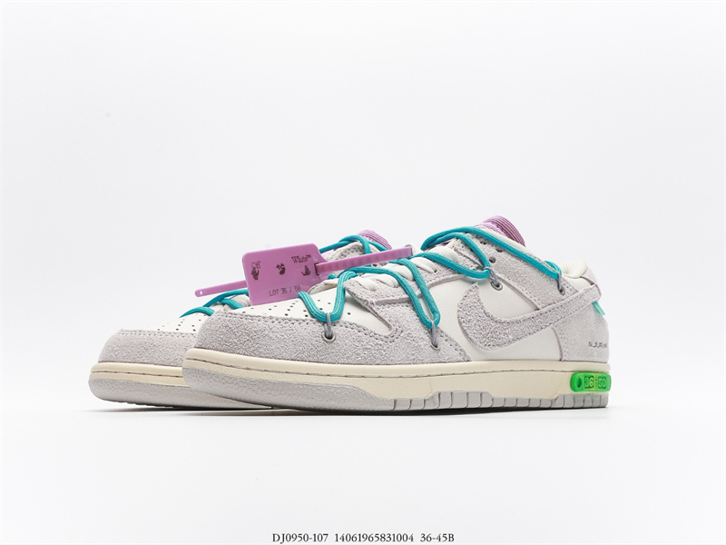 OFF WHITE X Nike Dunk SB Low The 50 NO.36 DJ0950-107