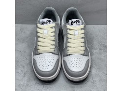 GT A Bathing Ape Bape Court Sta Light Grey Cream