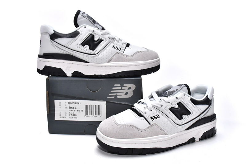 Get New Balance 550 Sea Salt Black BB550LM1