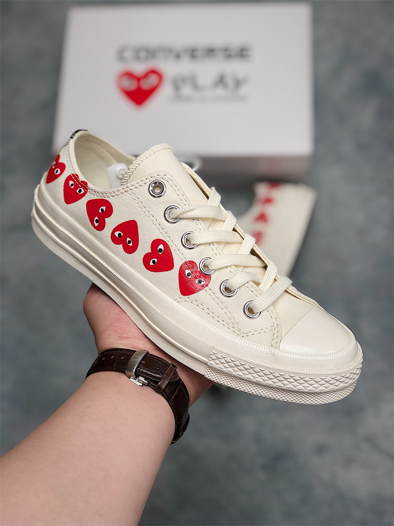 Converse Chuck Taylor All-Star 70 Ox Comme des Garcons Play Multi-Heart White 162975C