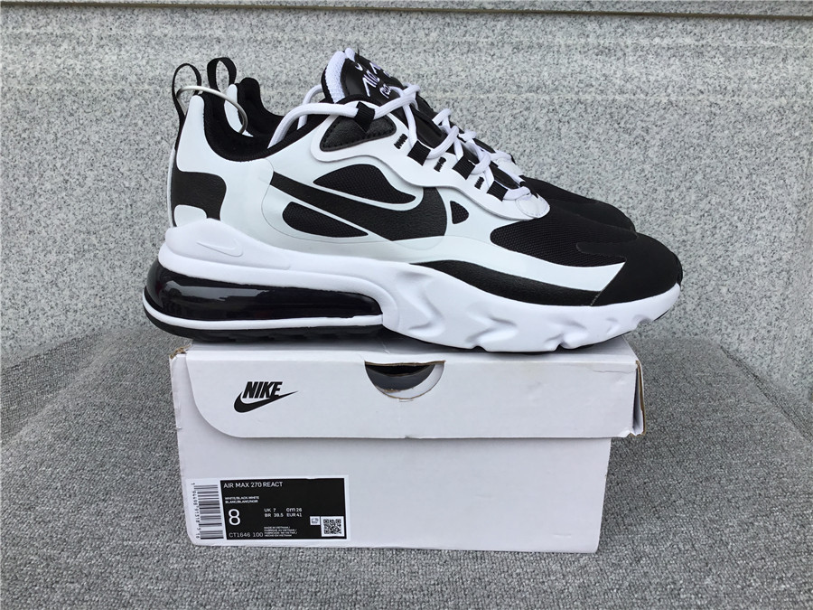 Nike Air Max 270 React Air Cushioned Running Shoe CT1646-100