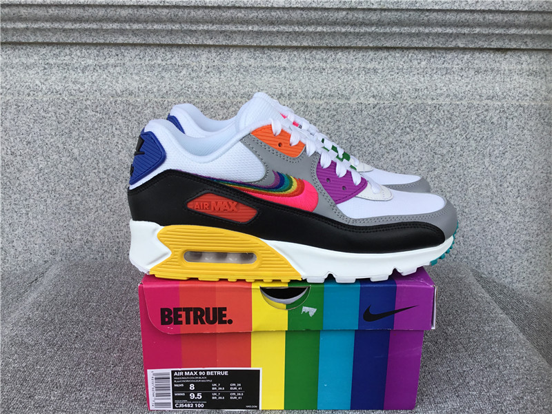 Nike Air Max90 Joint Air Cushion Mesh Breathable Running Shoes CJ5482-100