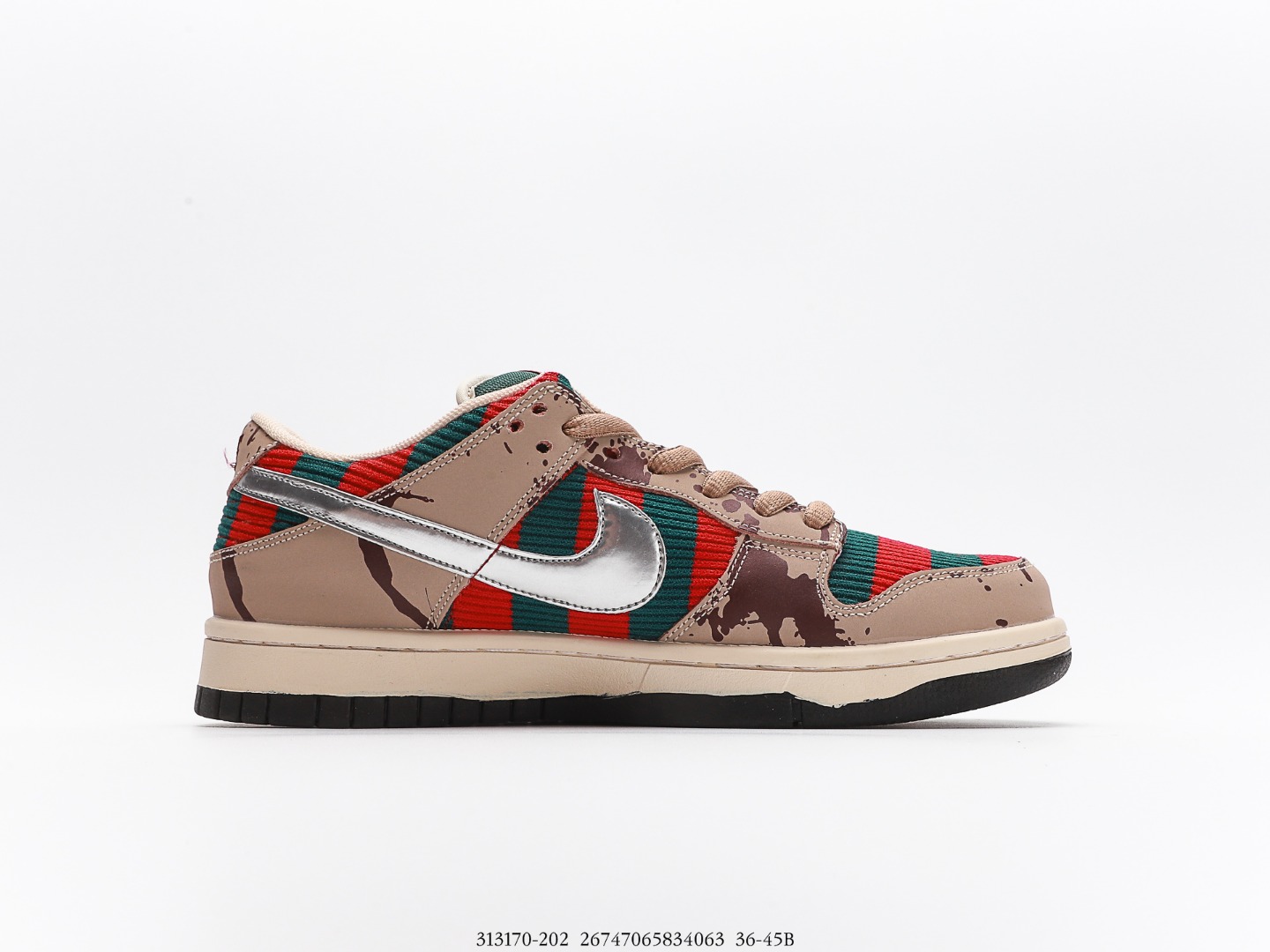 Nike SB Dunk Low Freddy Krueger 313170-202