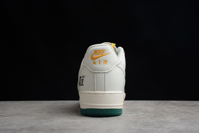 Nike Air Force 1 07 Low White Green Noise Yellow Shoes ZJ6695-303