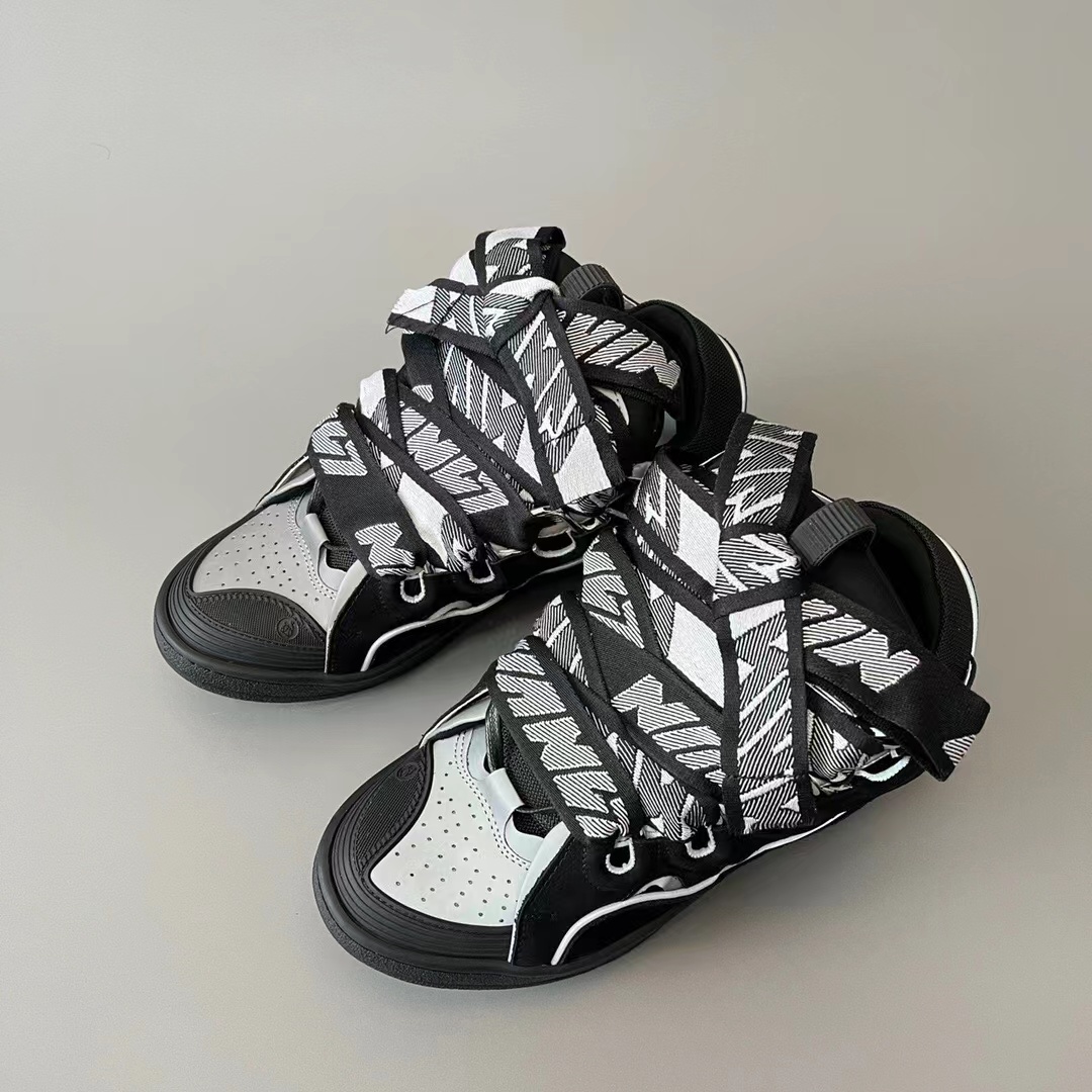 Lanvin Curb Sneaker Black Grey