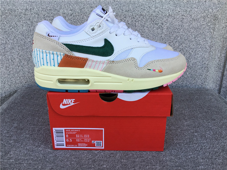 Nike Air Max 1 Nike Half Palm Air Cushion Retro Running Shoes FQ0256-131