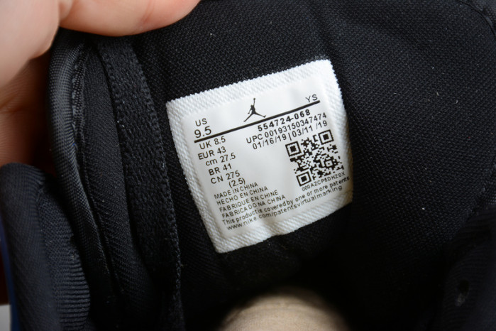 Air Jordan 1 Mid black hyper royal 554724-068