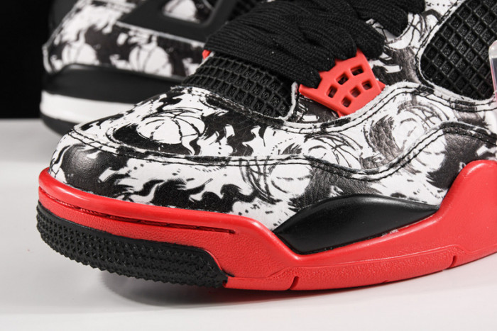 2018 Nwe 4 Tattoo Men Chinese Element Limited Edition White Black B00897-006