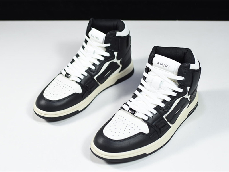 AMIRI Skel Top Hi Black White WFS002-004