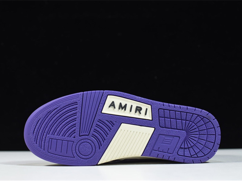 AMIRI Skel Top Hi Purple White