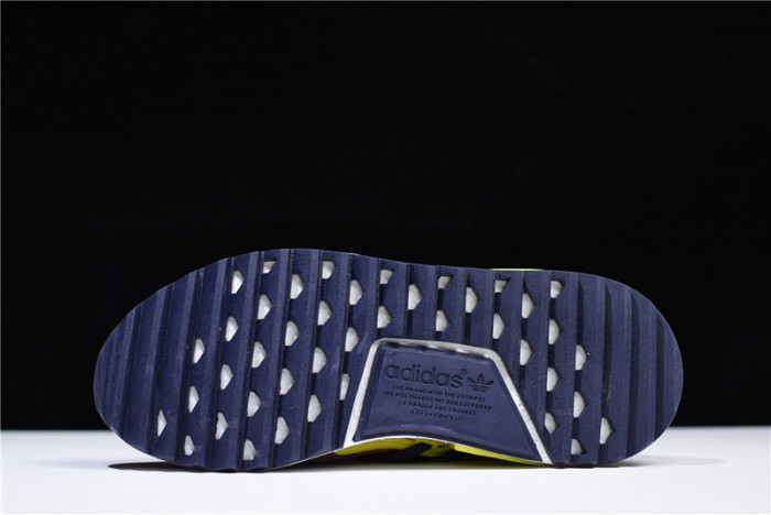 Pharrell x adidas mens NMD Hu Trail bold yellow-footwear white AC7360