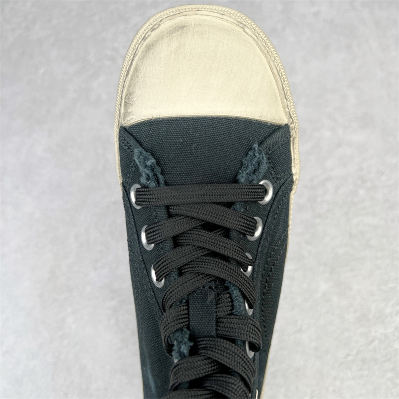 Balenciaga Paris Distressed High Top Sneakers Black 688752W3RC11090