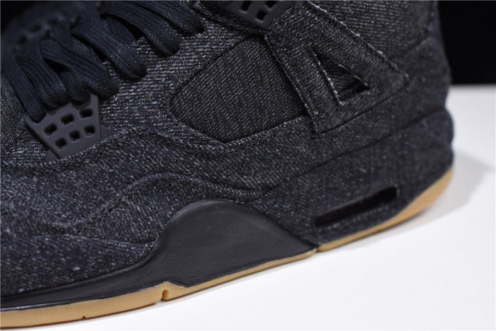 Levis x Air Jordan 4 black AO2571-001
