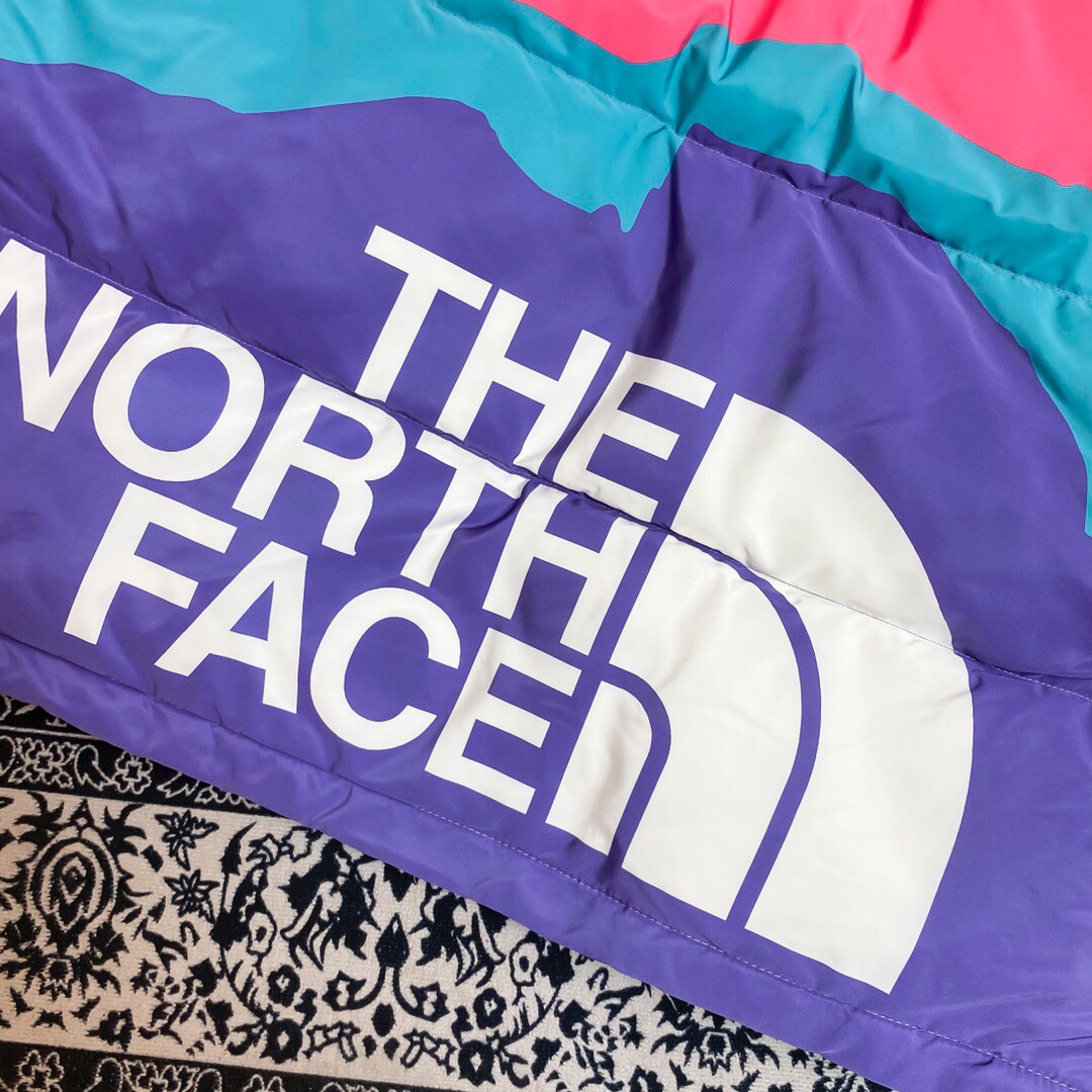 THE NORTH FACE XINVINCIBLE joint model 1996 series Retro Nuptse embroidered Logo warm color matching