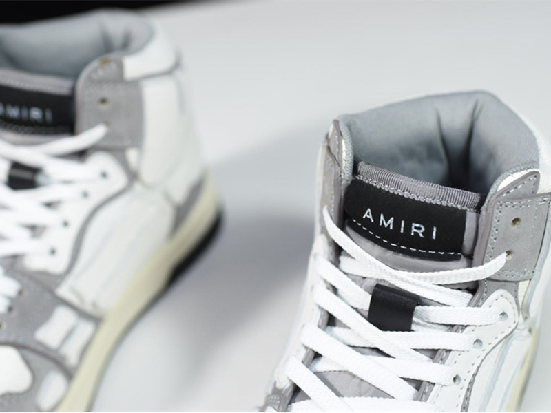 AMIRI Skel Top Hi Gery White WFS002-030