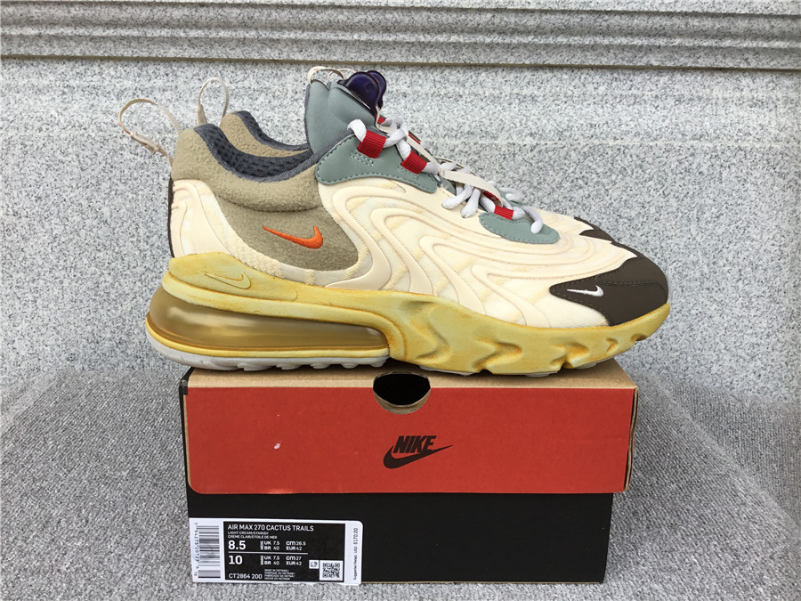 Nike Air Max 270 React Air Cushioned Running Shoe CT2864-200