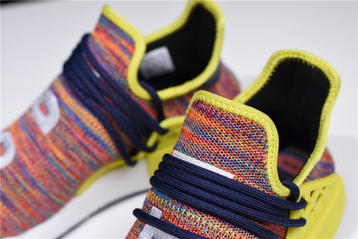 Pharrell x adidas mens NMD Hu Trail bold yellow-footwear white AC7360