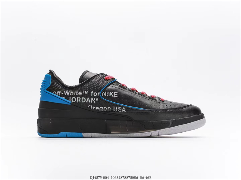 AIR Jordan 2 Retro Low SP Off-White Black Blue DJ4375-004