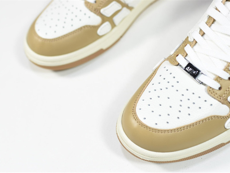 AMIRI Skel Top Low Brown White MFS003-281