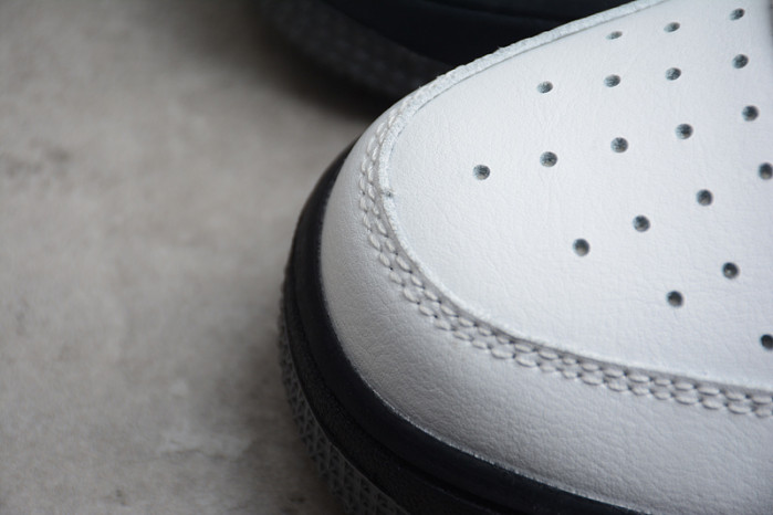 Nike Air Force 1 Low White Dark Grey Black Shoes 553689-609