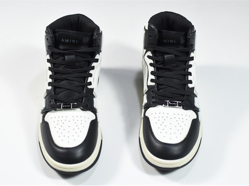 AMIRI Skel Top Hi Black Black White W0F22499NL
