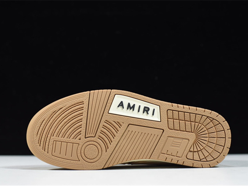 AMIRI Skel Top Hi Brown White MFS002-281