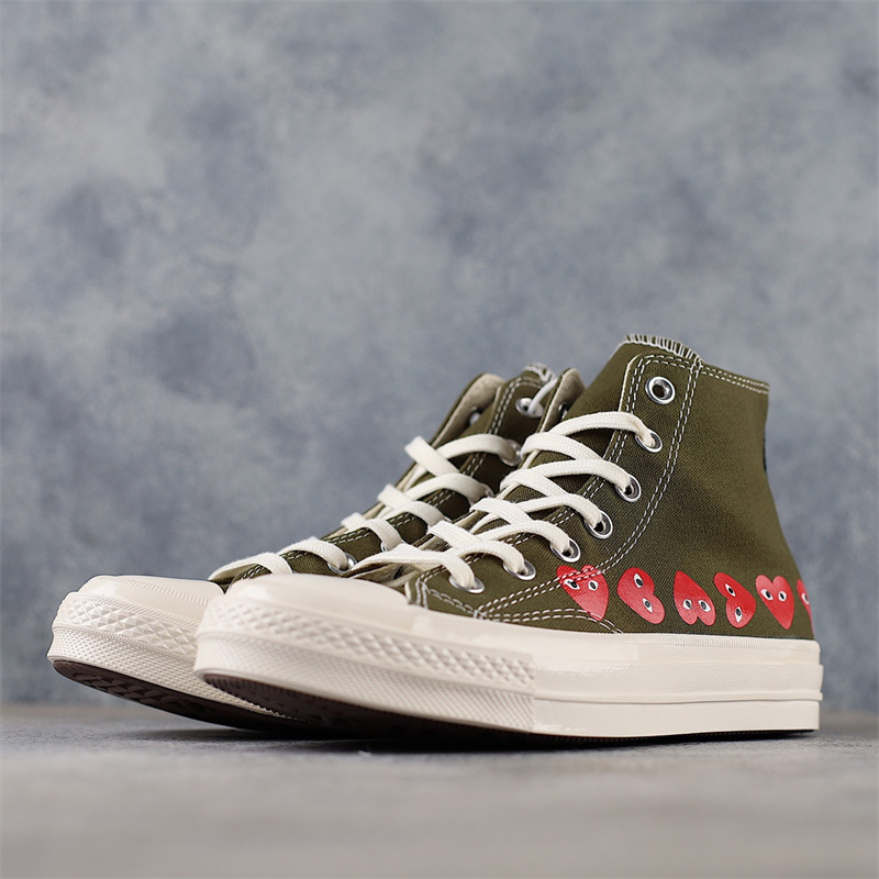 Converse Chuck Taylor All-Star 70 Hi Comme des Garcons Play Multi-Heart Green 162973C