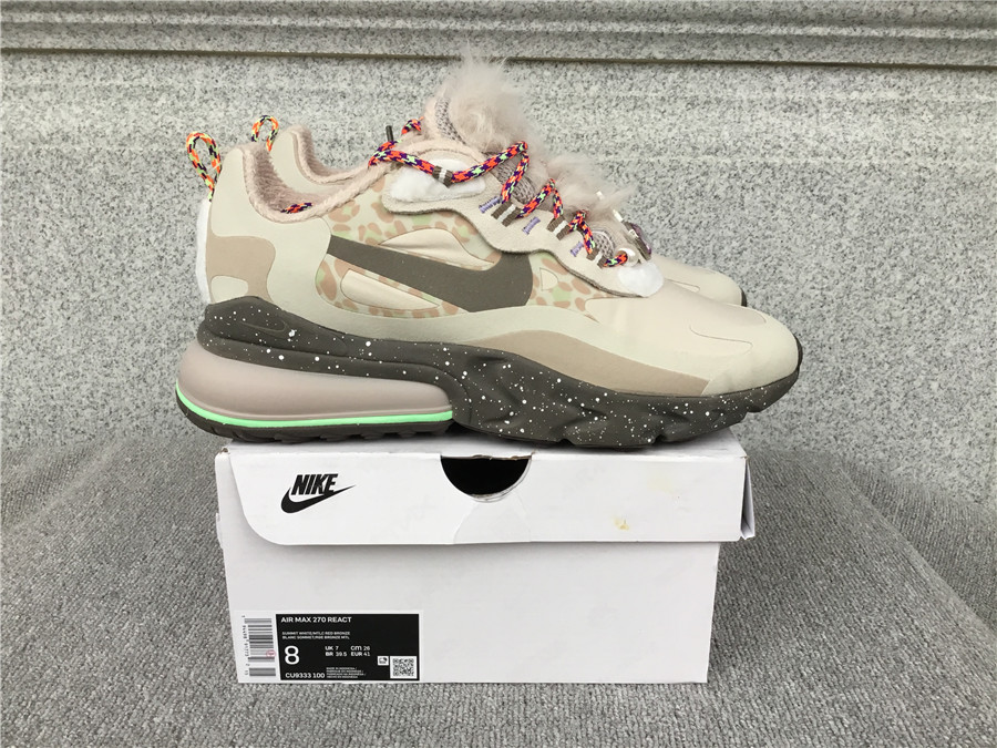 Nike Air Max 270 React Air Cushioned Running Shoe DC3277-181