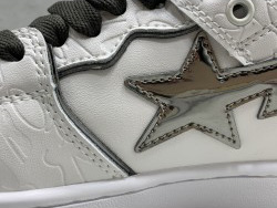 GT A Bathing Ape Bape SK8 Sta White Silver