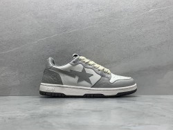 GT A Bathing Ape Bape Court Sta Light Grey Cream