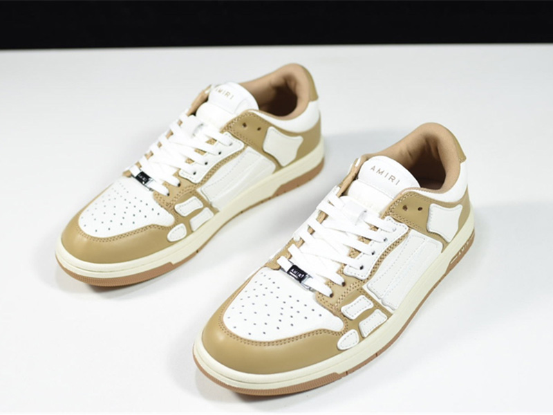 AMIRI Skel Top Low Brown White MFS003-281