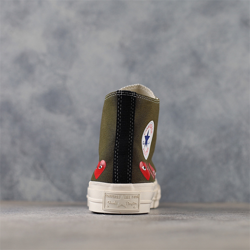 Converse Chuck Taylor All-Star 70 Hi Comme des Garcons Play Multi-Heart Green 162973C
