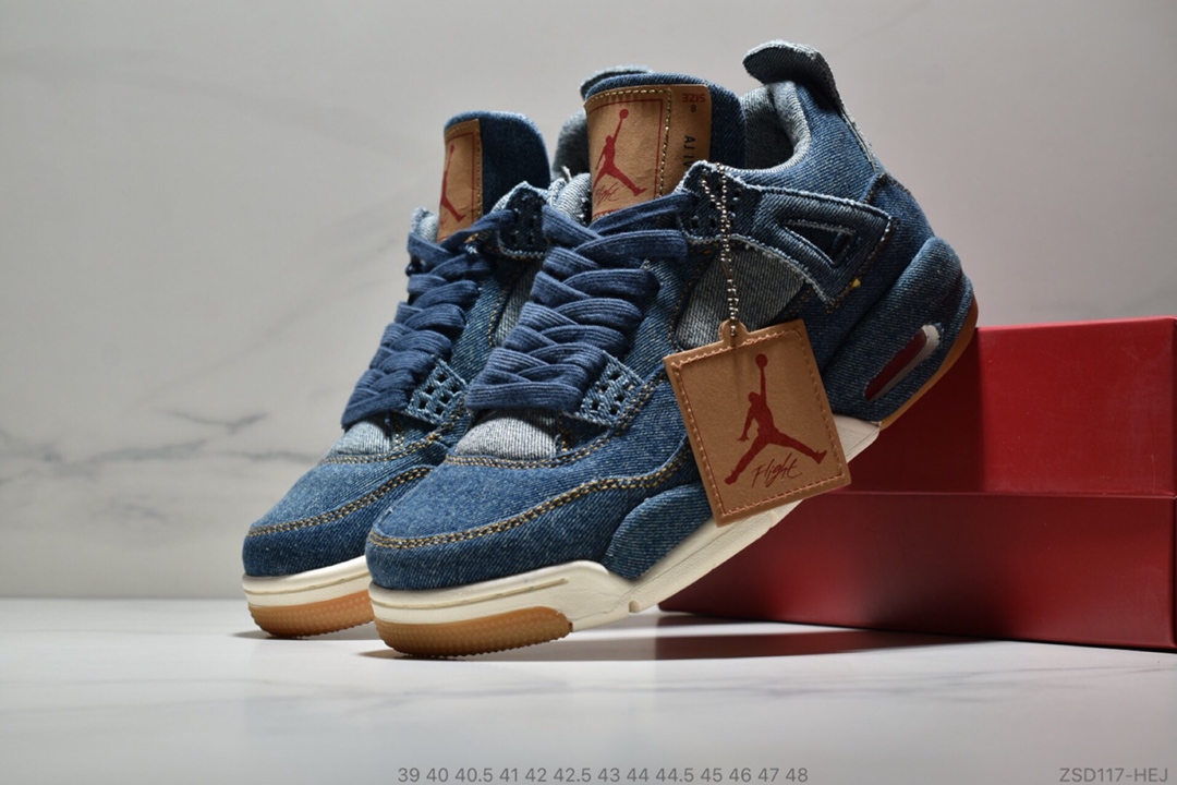 Levis x Nike Air Jordan 4 Denim AO2571-401