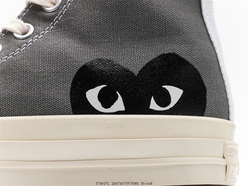 Converse Chuck Taylor All-Star 70s Hi Comme des Garcons PLAY Grey