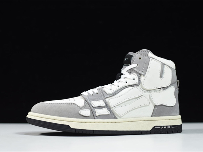 AMIRI Skel Top Hi Gery White WFS002-030