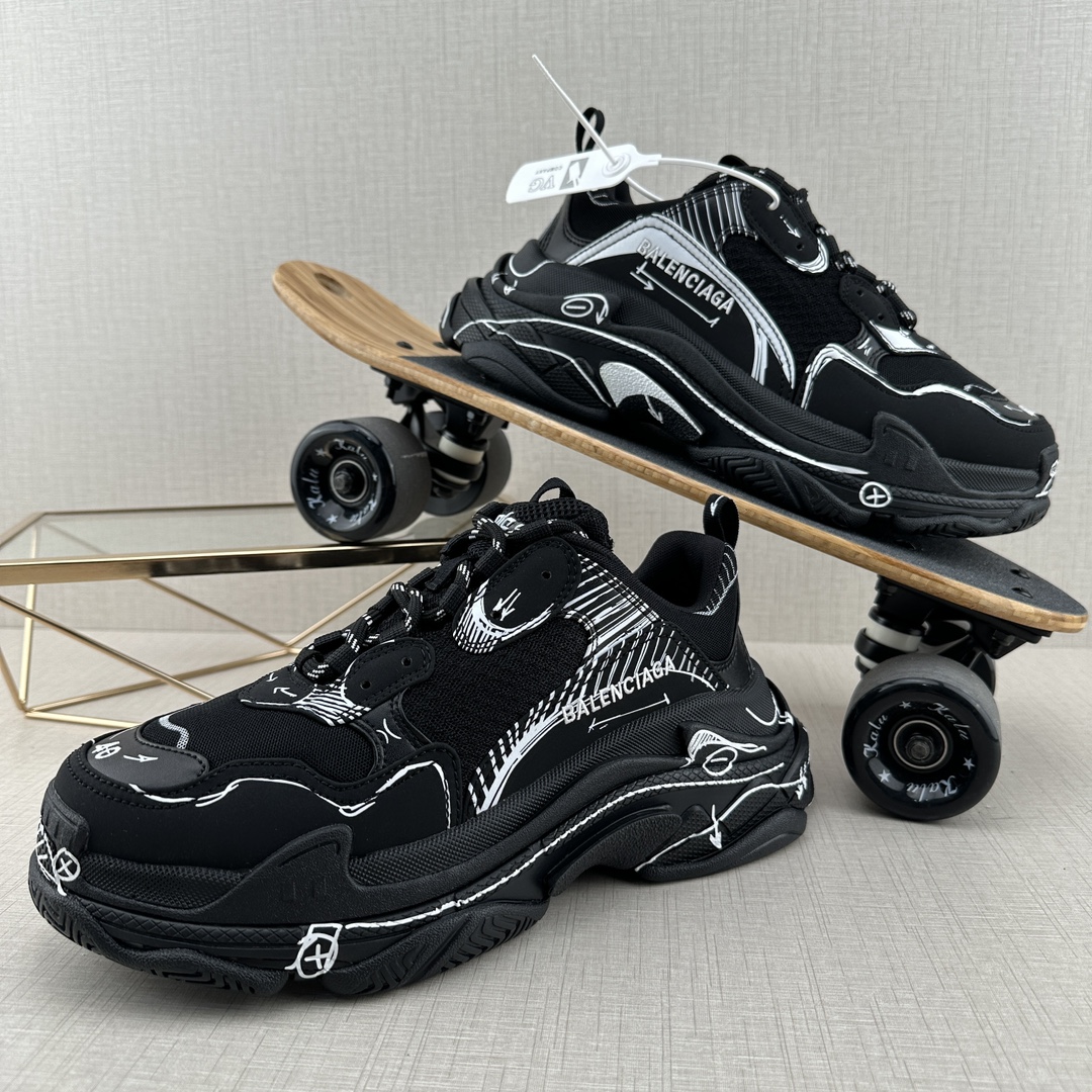 Balenciaga Dad Shoes 10th Generation Black