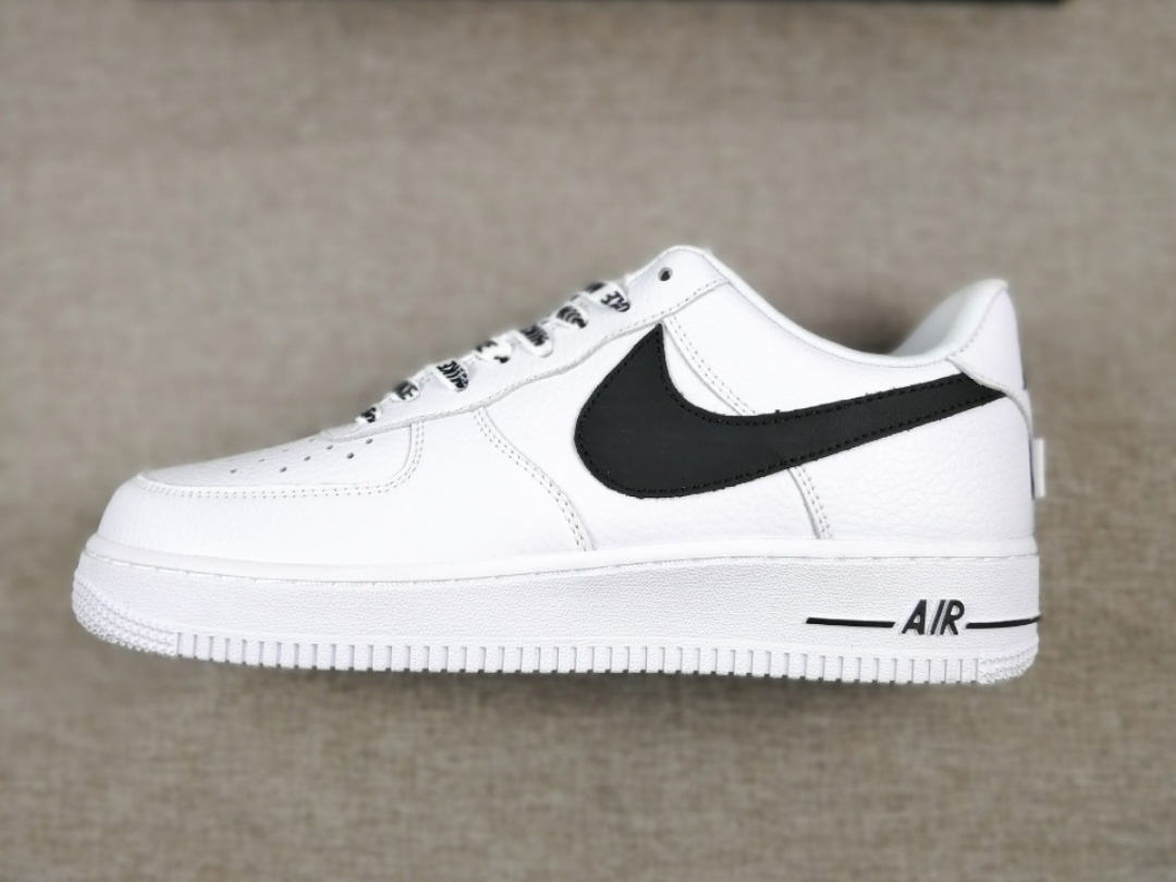 Nike Air Force 1 07 LV8 NBA Sz 18 White/ Black Athletic Shoes 823511-103