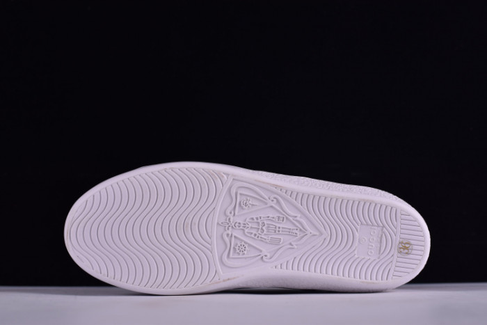 GUCCI Ace Embroidered Low-Top Sneaker WITH COLORFUL STARS 431942-A38G1