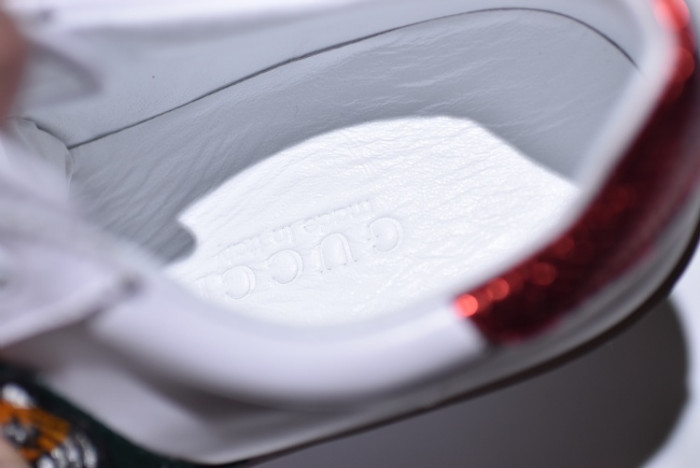 Gucci Ace Embroidered Low-Top Sneaker with TIGER MENS