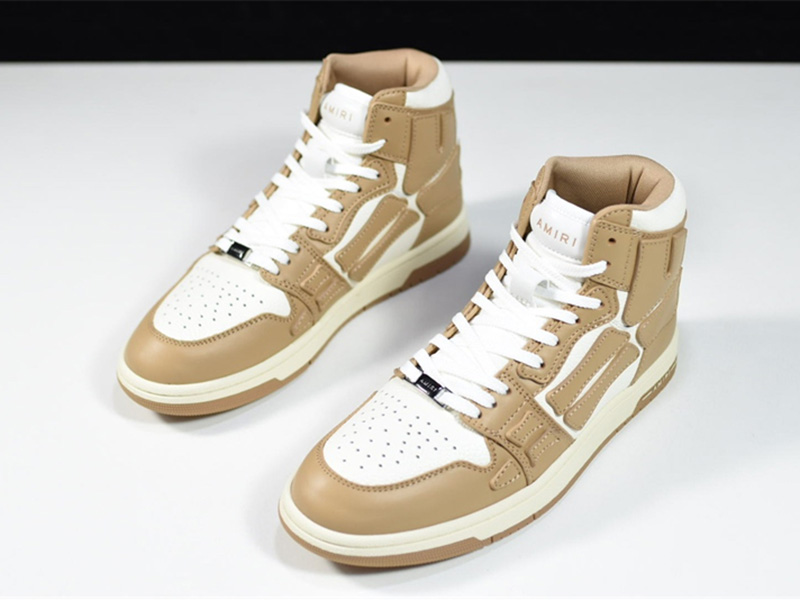 AMIRI Skel Top Hi Brown White MFS002-281