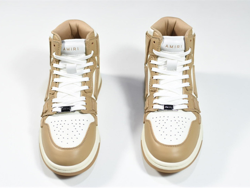 AMIRI Skel Top Hi Brown White MFS002-281
