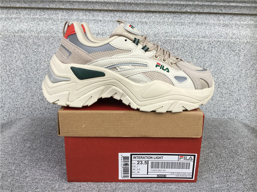 Fila heightened retro casual running shoes old shoes 1JWO1283-142