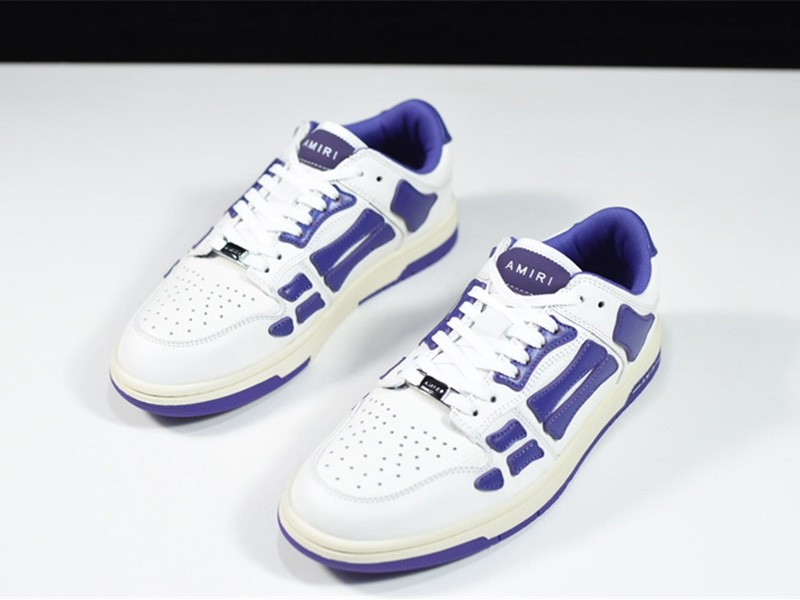 AMIRI Skel Top Low White Purple MFS003-196