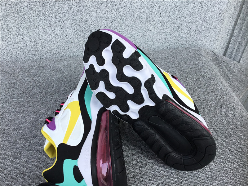 Nike Air Max 270 React Air Cushioned Running Shoe AO4971-101