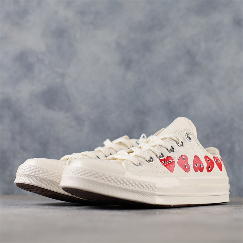 Converse Chuck Taylor All-Star 70 Ox Comme des Garcons Play Multi-Heart White 162975C