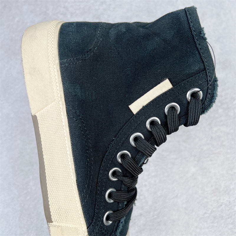 Balenciaga Paris Distressed High Top Sneakers Black 688752W3RC11090