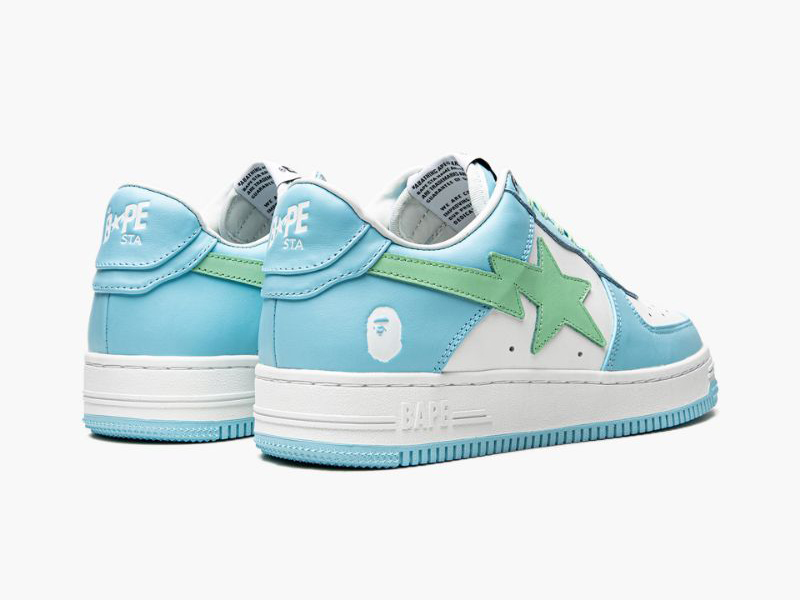 A BATHING APE? Womens BAPE STA LOW L IT Light Blue