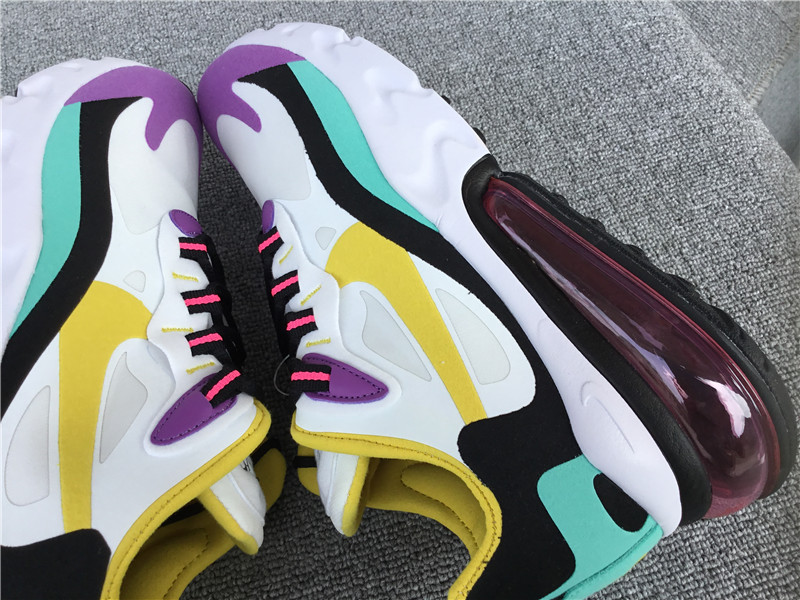 Nike Air Max 270 React Air Cushioned Running Shoe AO4971-101