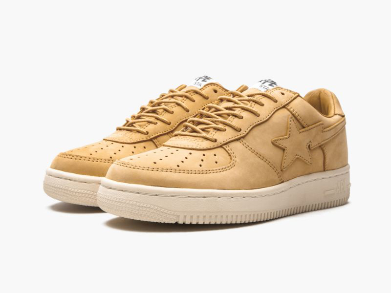 A BATHING APE? Mens BAPE STA YELLOW NUBUK